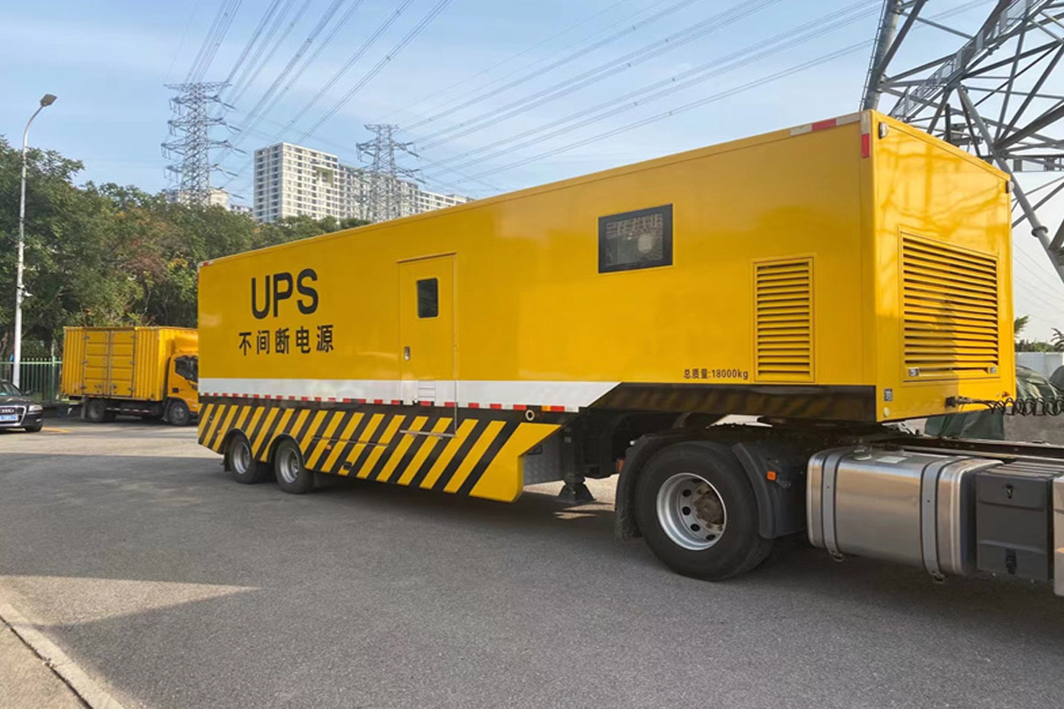 龙门镇发电机租赁施工现场